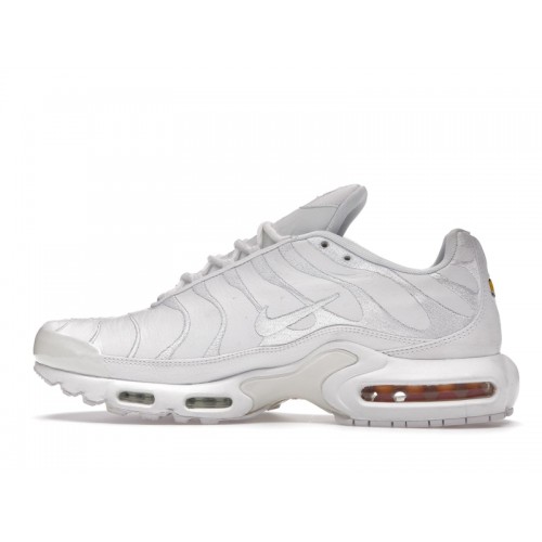 Кроссы Nike Air Max Plus Triple White - мужская сетка размеров