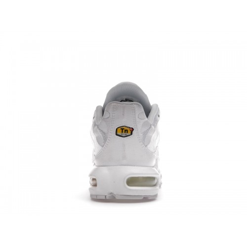 Кроссы Nike Air Max Plus Triple White - мужская сетка размеров