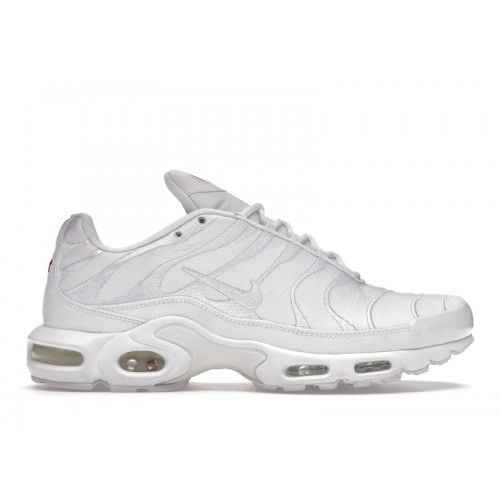 Кроссы Nike Air Max Plus Triple White - мужская сетка размеров