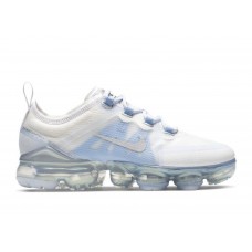 Подростковые кроссовки Nike Air VaporMax 2019 White Metallic Silver (GS)