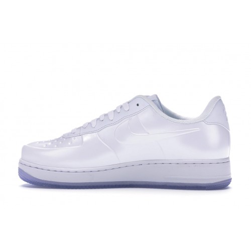 Кроссы Nike Air Force 1 Foamposite Pro Cup Triple White - мужская сетка размеров