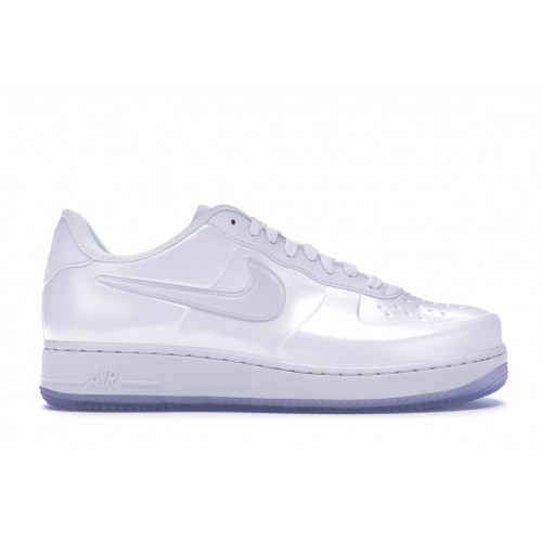Кроссы Nike Air Force 1 Foamposite Pro Cup Triple White - мужская сетка размеров