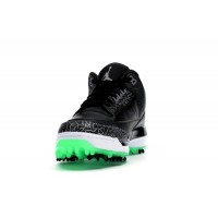 Jordan 3 Retro Golf Black Green Glow