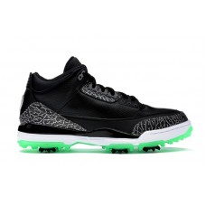 Кроссовки Jordan 3 Retro Golf Black Green Glow