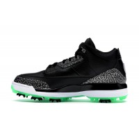 Jordan 3 Retro Golf Black Green Glow
