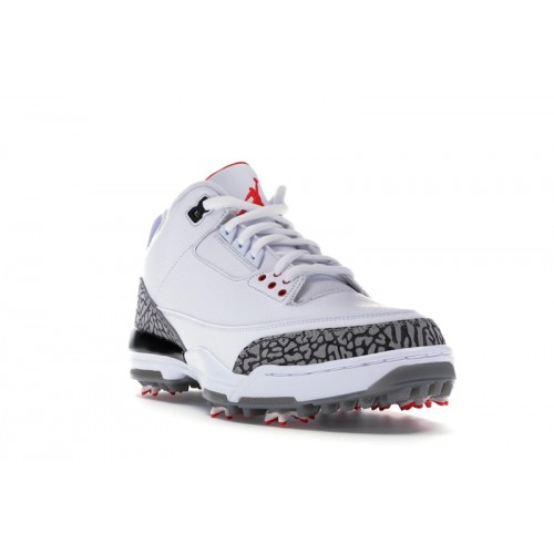 Кроссы Jordan 3 Retro Golf White Cement - мужская сетка размеров