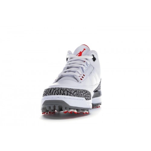 Кроссы Jordan 3 Retro Golf White Cement - мужская сетка размеров