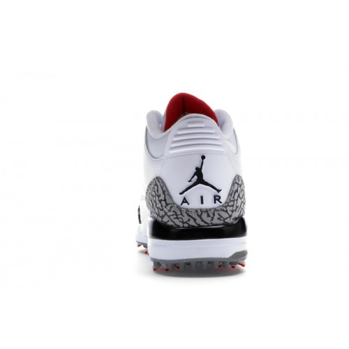 Кроссы Jordan 3 Retro Golf White Cement - мужская сетка размеров