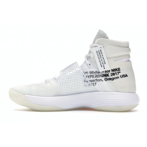 Кроссы Nike React Hyperdunk 2017 Flyknit Off-White - мужская сетка размеров