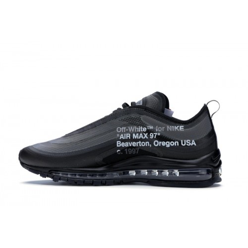 Кроссы Nike Air Max 97 Off-White Black - мужская сетка размеров