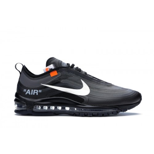 Кроссы Nike Air Max 97 Off-White Black - мужская сетка размеров