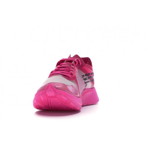 Кроссы Nike Zoom Fly Off-White Pink - мужская сетка размеров