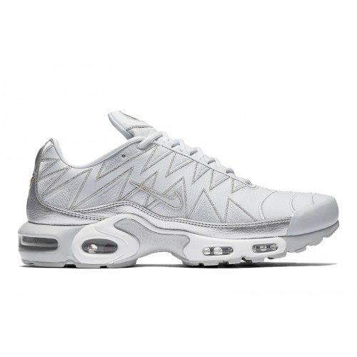 Кроссы Nike Air Max Plus Zig Zag Pure Platinum - мужская сетка размеров