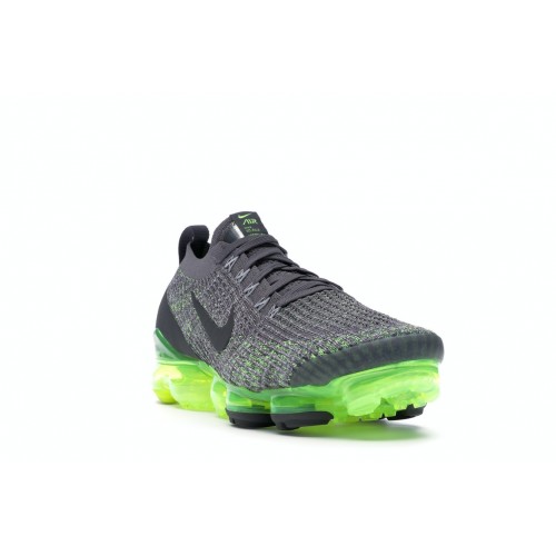 Кроссы Nike Air VaporMax Flyknit 3 Gunsmoke Volt - мужская сетка размеров