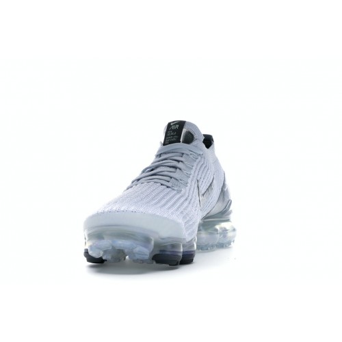 Кроссы Nike Air VaporMax Flyknit 3 White Reflect Silver - мужская сетка размеров