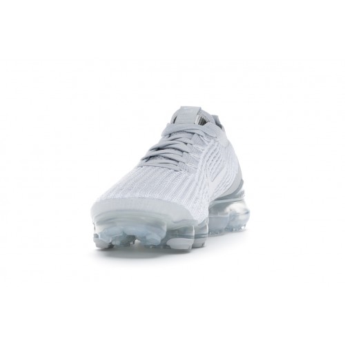 Кроссы Nike Air VaporMax Flyknit 3 White Pure Platinum - мужская сетка размеров