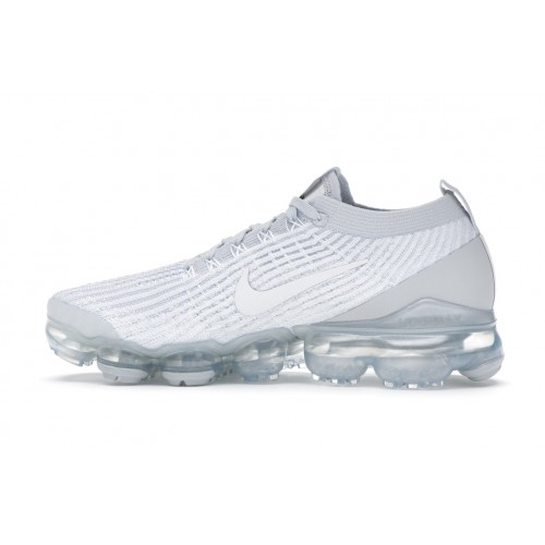 Кроссы Nike Air VaporMax Flyknit 3 White Pure Platinum - мужская сетка размеров