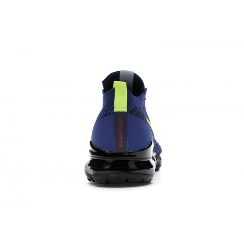 Nike Air VaporMax Flyknit 30 Deep Royal Lemon Venom - мужская сетка размеров