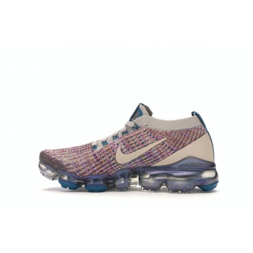 Кроссы Nike Air VaporMax Flyknit 3 Desert Sand Vivid Purple (W) - женская сетка размеров