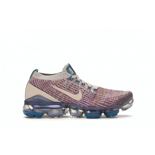 Кроссы Nike Air VaporMax Flyknit 3 Desert Sand Vivid Purple (W) - женская сетка размеров