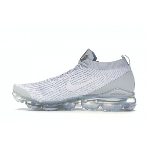 Кроссы Nike Air VaporMax Flyknit 3 Pure Platinum (W) - женская сетка размеров