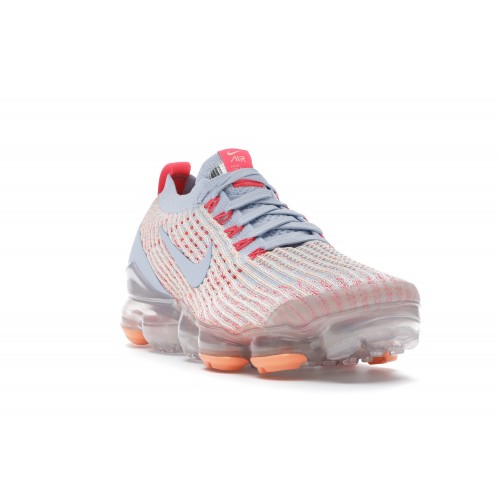 Кроссы Nike Air VaporMax Flyknit 3 Hydrogen Blue Orange Pulse (W) - женская сетка размеров