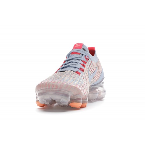 Кроссы Nike Air VaporMax Flyknit 3 Hydrogen Blue Orange Pulse (W) - женская сетка размеров