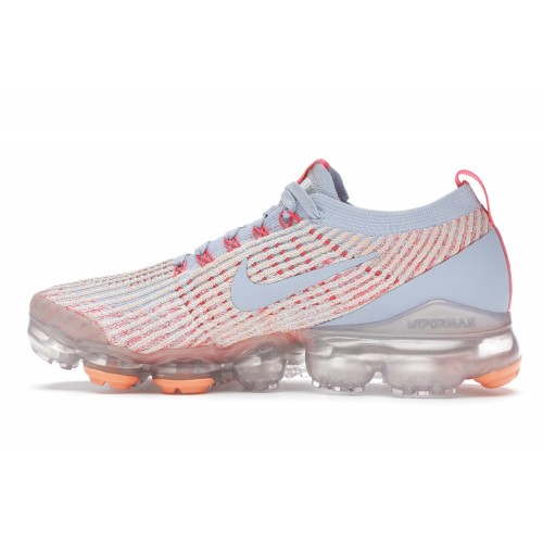 Кроссы Nike Air VaporMax Flyknit 3 Hydrogen Blue Orange Pulse (W) - женская сетка размеров