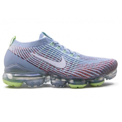 Кроссы Nike Air Vapormax Flyknit 3 Hydrogen Blue Volt (W) - женская сетка размеров