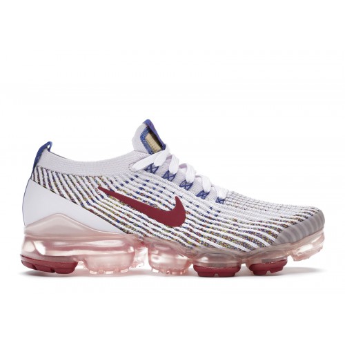 Кроссы Nike Air VaporMax Flyknit 3 Light Violet Noble Red (W) - женская сетка размеров