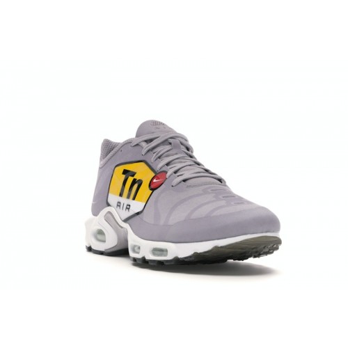 Кроссы Nike Air Max Plus Big Logo Wolf Grey - мужская сетка размеров