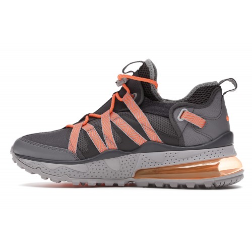 Кроссы Nike Air Max 270 Bowfin Thunder Grey Total Orange - мужская сетка размеров