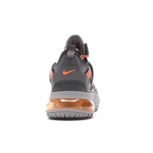 Кроссы Nike Air Max 270 Bowfin Thunder Grey Total Orange - мужская сетка размеров