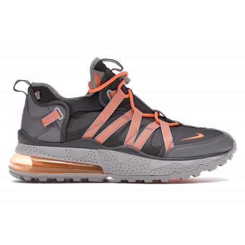 Кроссы Nike Air Max 270 Bowfin Thunder Grey Total Orange - мужская сетка размеров