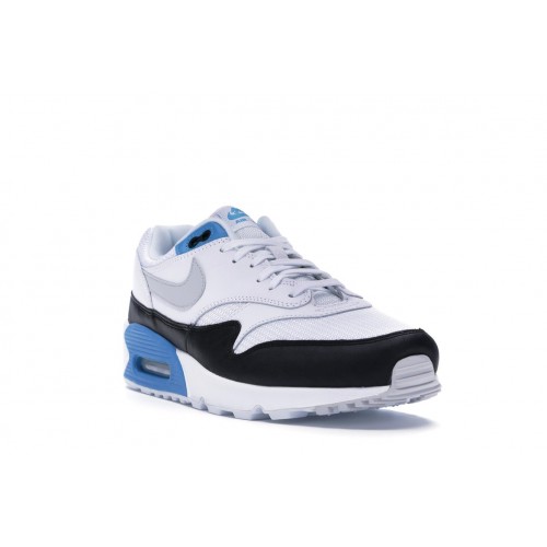 Кроссы Nike Air Max 90/1 Laser Blue - мужская сетка размеров
