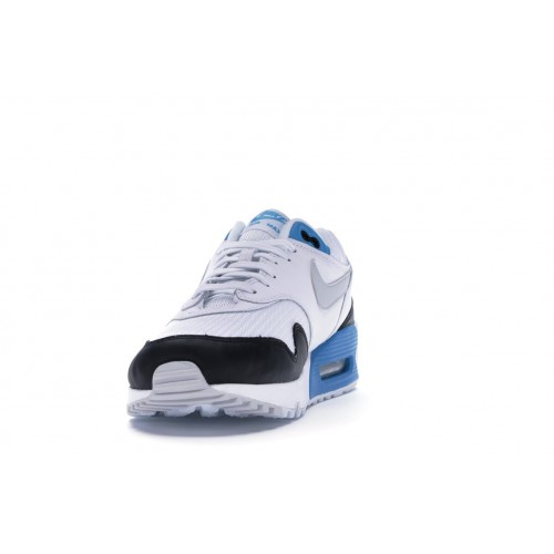 Кроссы Nike Air Max 90/1 Laser Blue - мужская сетка размеров