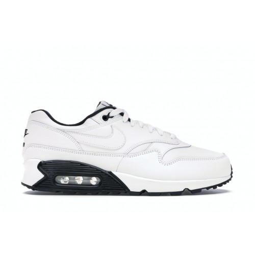 Кроссы Nike Air Max 90/1 White Black - мужская сетка размеров