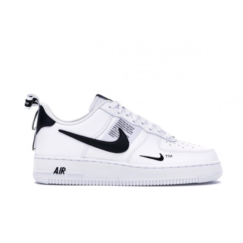 Кроссы Nike Air Force 1 Low Utility White Black - мужская сетка размеров