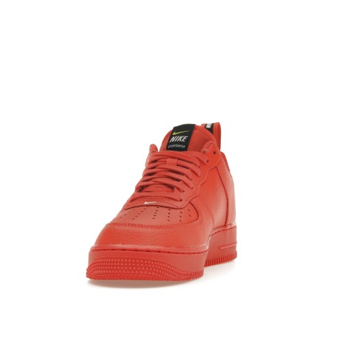 Кроссы Nike Air Force 1 Low Utility Team Orange - мужская сетка размеров