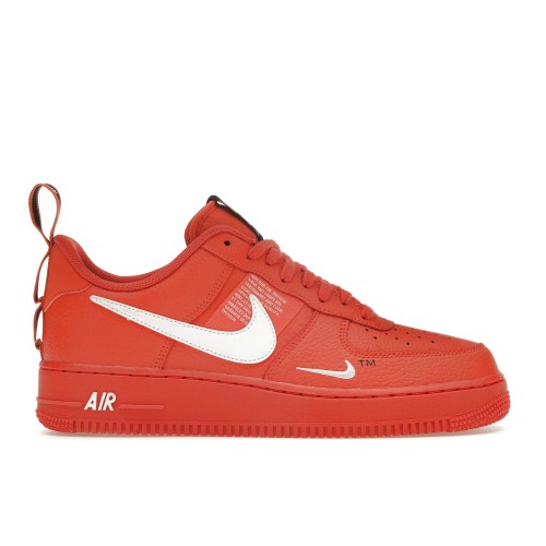 Кроссы Nike Air Force 1 Low Utility Team Orange - мужская сетка размеров