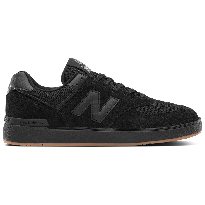 New balance 574 black gum deals