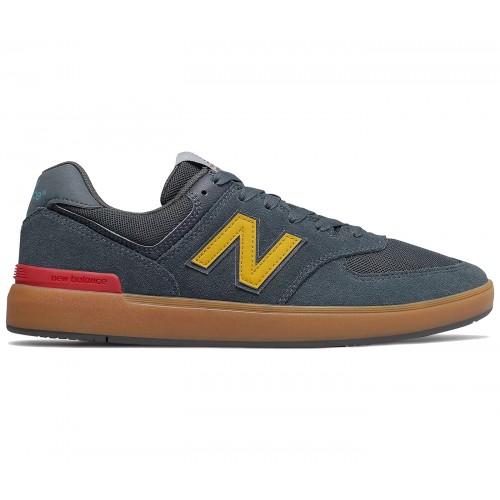 Кроссы New Balance AM574 Navy Gum - мужская сетка размеров