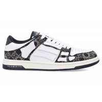 AMIRI Skel Top Low White Black Quad Monogram Print