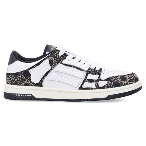 AMIRI Skel Top Low White Black Quad Monogram Print - мужская сетка размеров