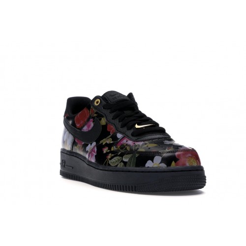 Кроссы Nike Air Force 1 Low Black Floral (W) - женская сетка размеров
