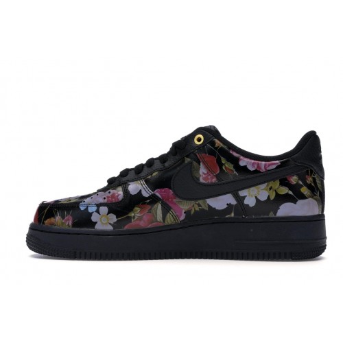 Кроссы Nike Air Force 1 Low Black Floral (W) - женская сетка размеров