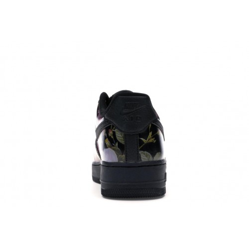 Кроссы Nike Air Force 1 Low Black Floral (W) - женская сетка размеров