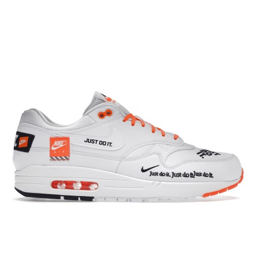 Кроссы Nike Air Max 1 Just Do It Pack White - мужская сетка размеров