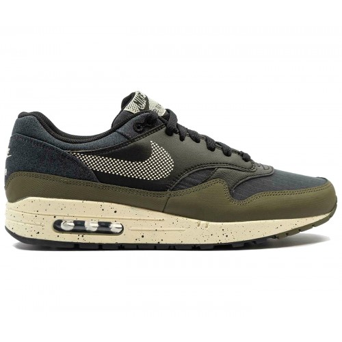 Кроссы Nike Air Max 1 SE Medium Olive - мужская сетка размеров