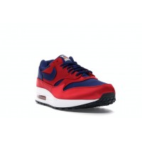 Кроссовки Nike Air Max 1 Satin University Red Deep Royal Blue
